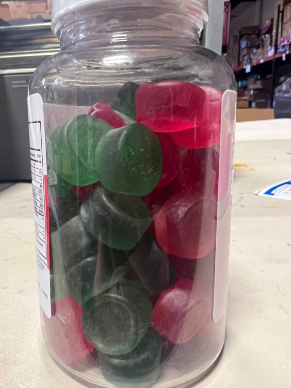 Gomitas Lean Valley Keto ACV en frasco transparente