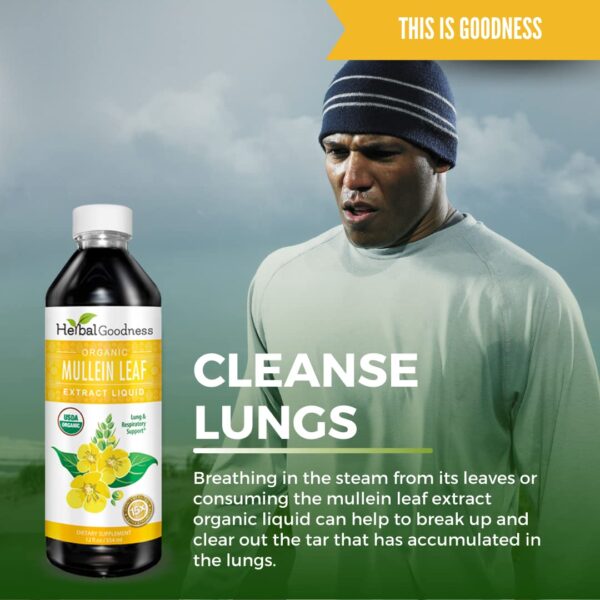 Extracto líquido de hoja de gordolobo Herbal Goodness paquete 12