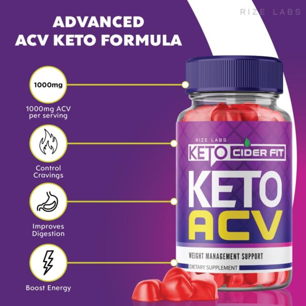 Gomitas veganas Keto Cider Fit con vinagre de sidra de manzana y BHB