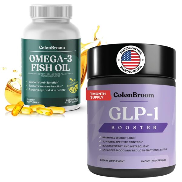 ColonBroom suplemento para control de peso y omega 3 sabor limón