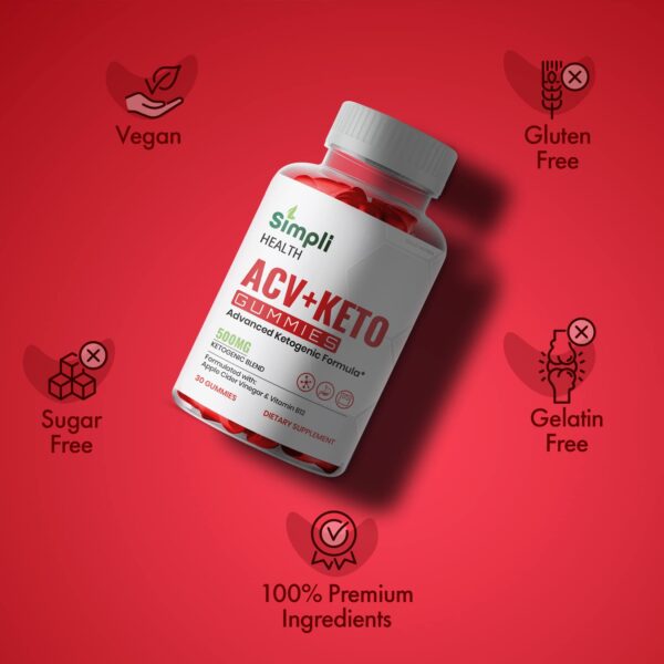 Gomitas ACV Keto Gold Nutra Simpli Health detalle color
