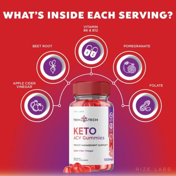 Rize labs gomitas keto para reducción de grasa abdominal