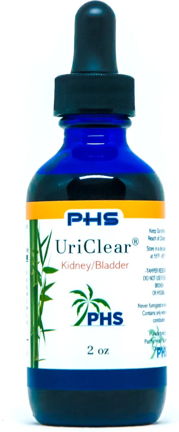 Frasco UriClear 2 oz apoyo herbal para riñón y vejiga