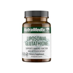 61rsCJeJgaL.jpg Botella NutraMedix glutatión liposomal 60 cápsulas detox y apoyo inmunológico