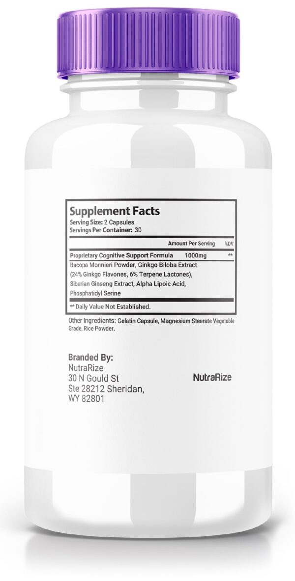 Cápsulas Neuro Boost para memoria y enfoque mejorado