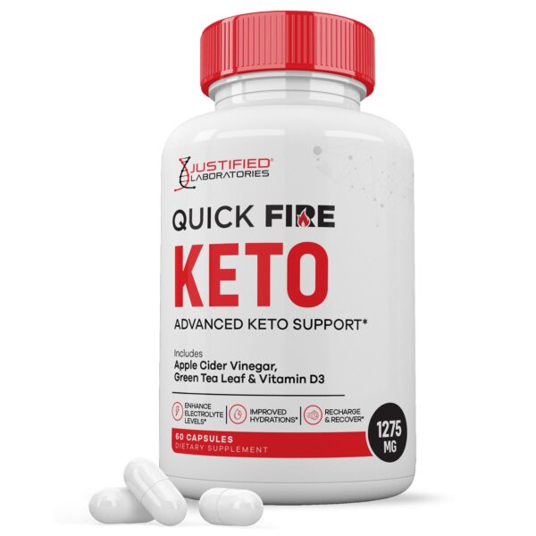 Frente de Quick Fire Keto ACV Pills 60 cápsulas