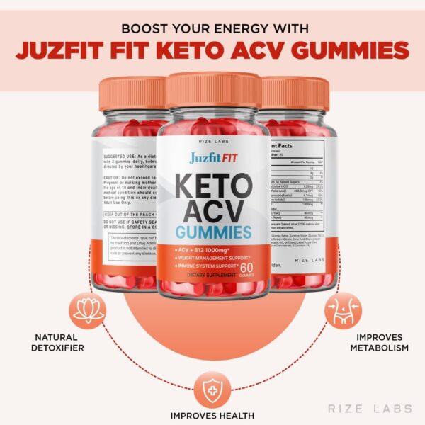 Gomitas para dieta keto con vinagre de sidra de manzana