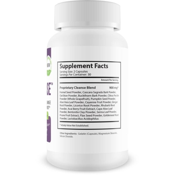 Botella Keto Cleanse fórmula natural apoyo intestinal