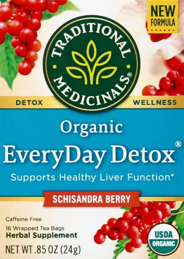 Traditional Medicinals té herbal detox diario 6x16 bolsas