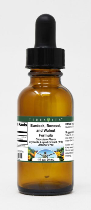 Extracto líquido TerraVita de Bardana Boneset y Nuez sabor chocolate