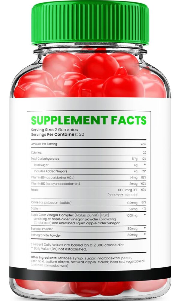 suplemento gomitas swift keto con vinagre sidra manzana y b12