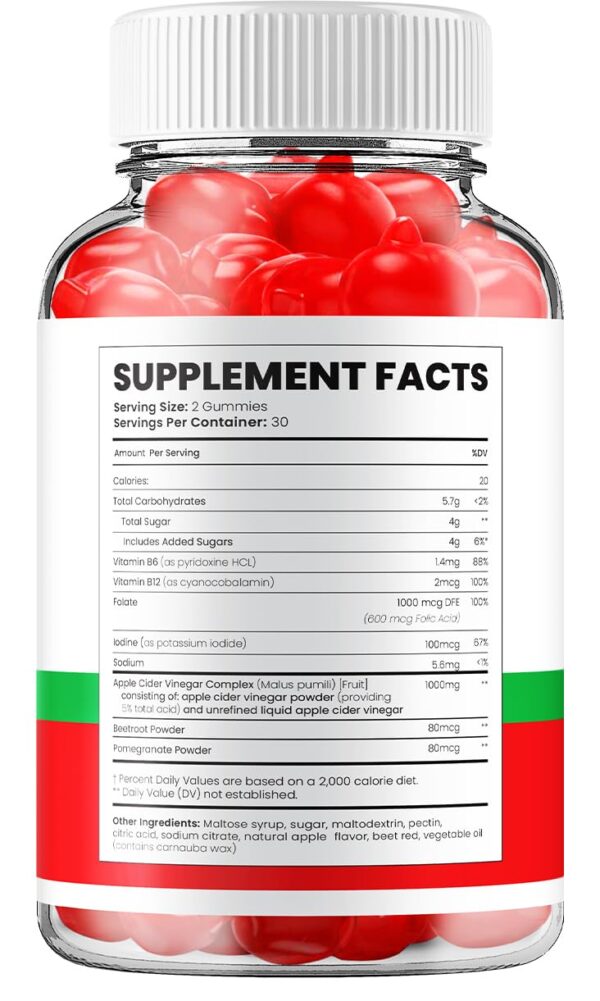 Suplemento gomitas Vita Keto Fuel ACV para control peso