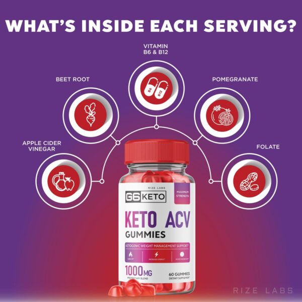 Gomitas keto naturales con ingredientes orgánicos y efecto ACV