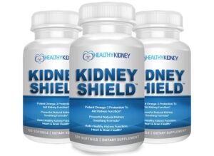 Suplemento renal Kidney Shield botella 120 cápsulas Omega 3