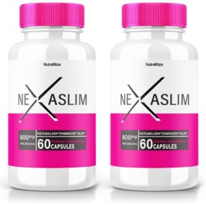 Nexaslim cápsulas para pérdida de peso 2 paquetes