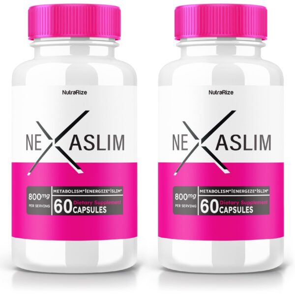 Nexaslim cápsulas para pérdida de peso 2 paquetes
