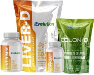 Kit detox iEvolution 7D-Challenge 3 piezas limpieza hepática