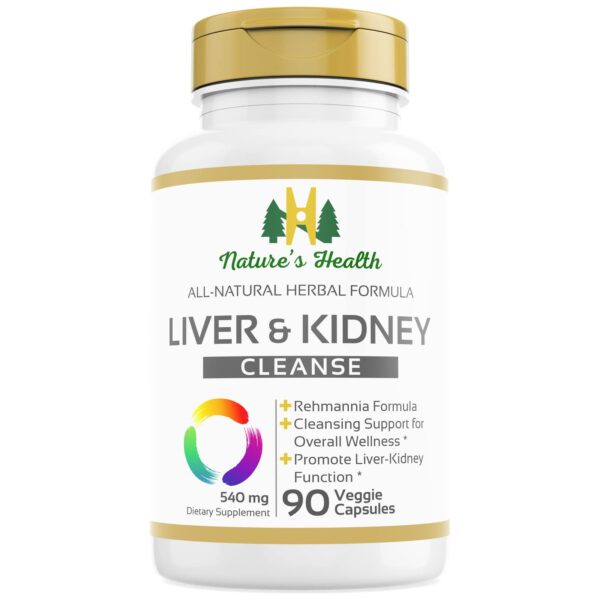 Suplemento detox hígado y riñón Nature's Health botella