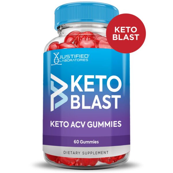Detalle de gominolas Keto Blast con ingredientes naturales