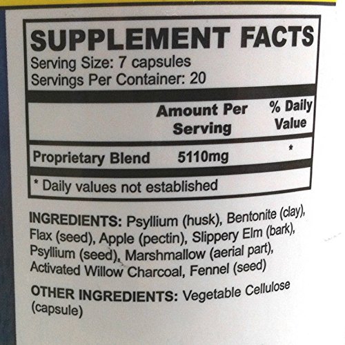 Version 1.0.0 Botella de Almighty Cleanse cápsulas para limpieza y bienestar