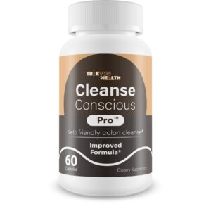 Cleanse Conscious Pro cápsulas para limpieza de colon vista frontal