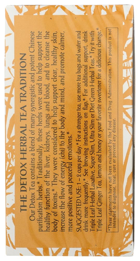 Té detox Triple Leaf por 20 bolsas pack doble