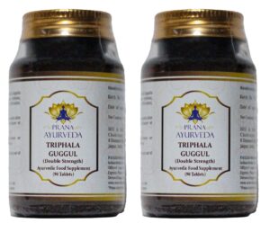 Triphala Guggul doble potencia suplemento ayurvédico tabletas 90 pack 2