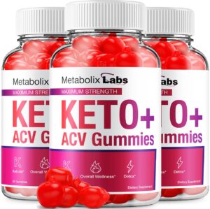 Paquete 3 Metabolix Labs Keto ACV Gummies 180 gomas