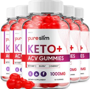 Pack 5 gomitas Pure Slim Keto ACV Indelo 300 unidades