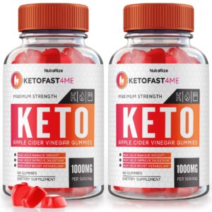 Pack doble gomitas NutraRize KetoFast4ME ACV para pérdida de peso avanzada