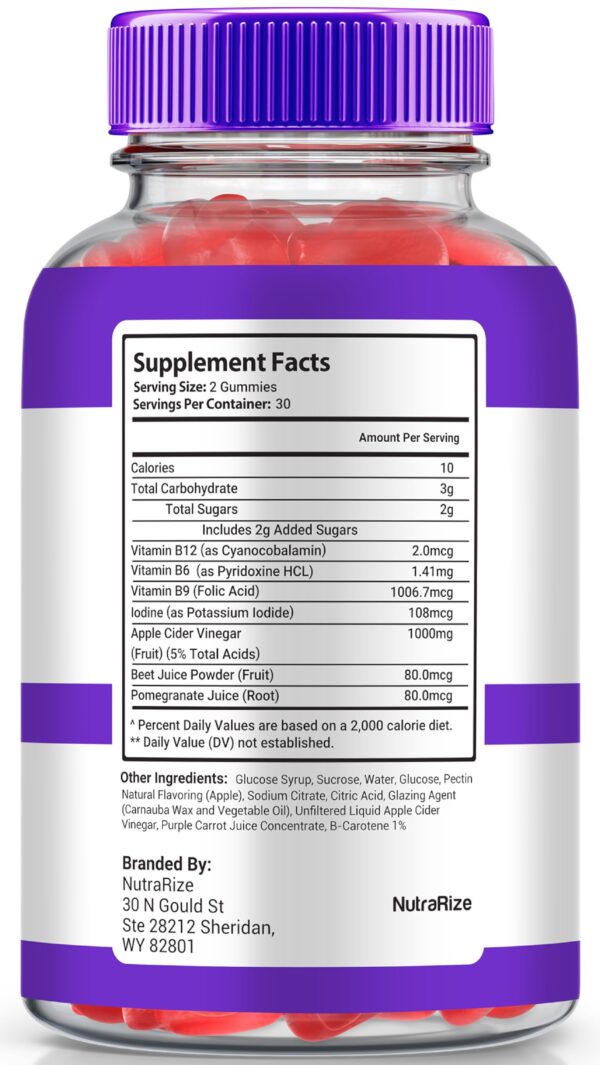 Empaque NutraRize KetoLion gomitas para dieta keto y salud