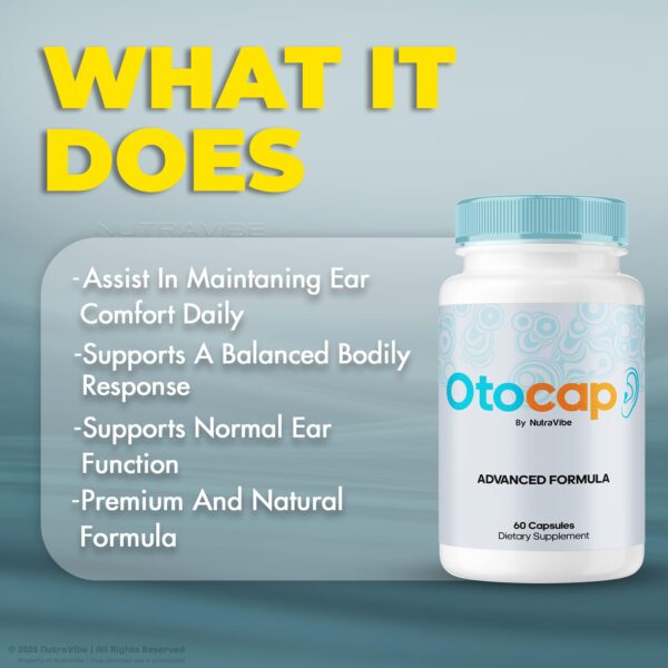 Empaque Otocap 60 cápsulas