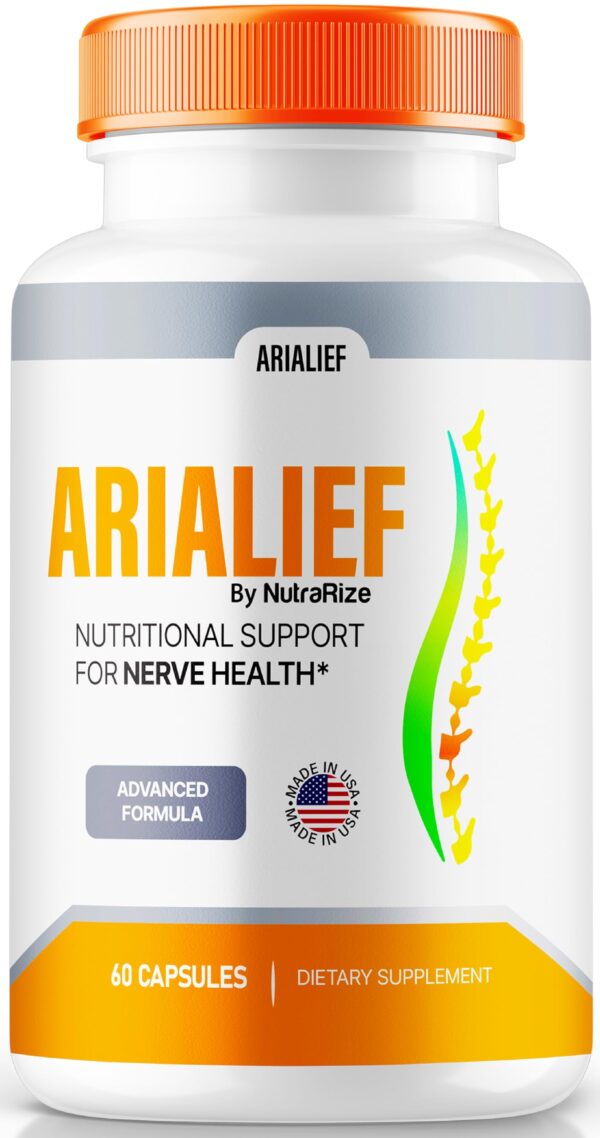 frontal caja cápsulas Arialief para salud nerviosa