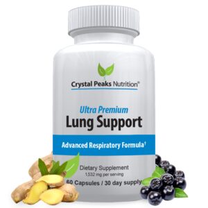 Crystal Peaks Nutrition soporte pulmonar cápsulas botella 60 unidades