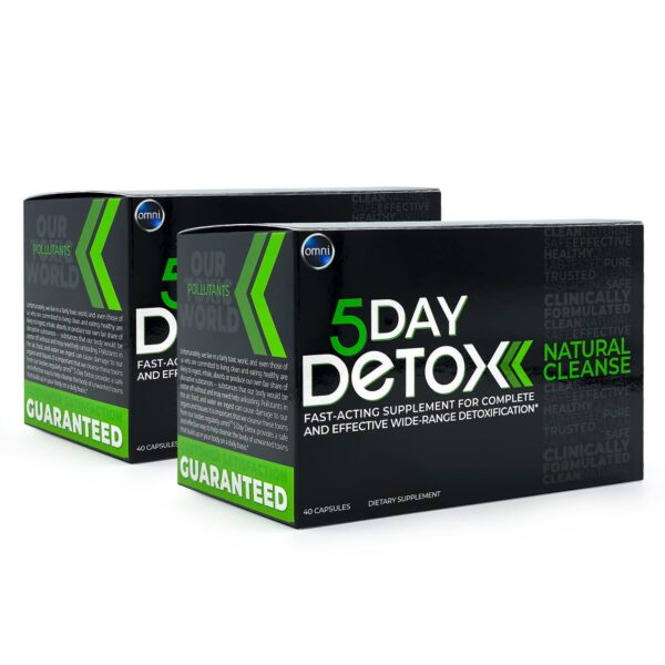 Paquete 2 Wellgenix Omni detox 5 días cápsulas naturales