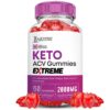 Frasco Bliss Keto ACV gummies con jugo de granada y B12