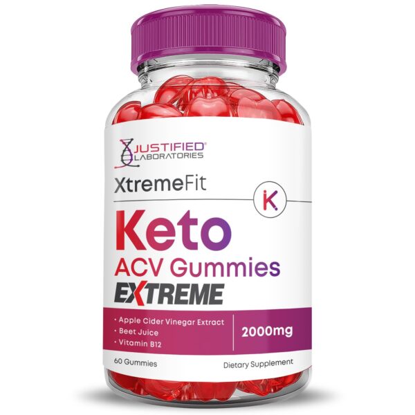 Xtreme Fit gomitas keto vinagre sidra sin gluten y gelatina