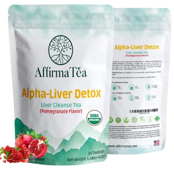 Té detox orgánico AffirmaTea para hígado y riñones