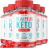 Paquete de 5 Slim Plus Keto ACV Gomitas rize labs frontal