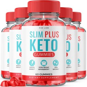 Paquete de 5 Slim Plus Keto ACV Gomitas rize labs frontal