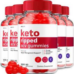 indelo keto ripped acv gomitas paquete de cinco frascos