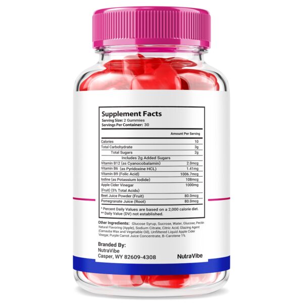 Frente caja NutraVibe Rapid Slim+ gomitas