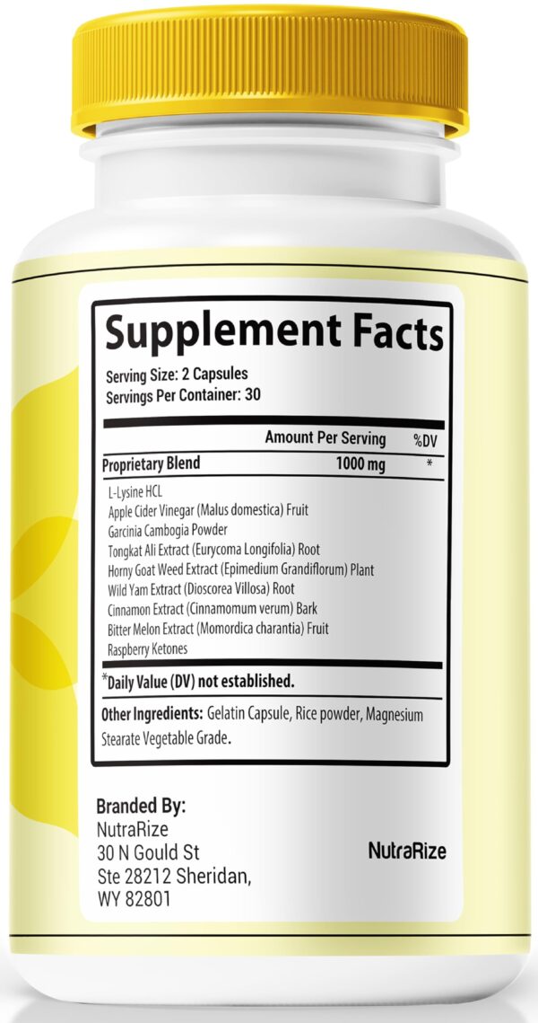 Etiqueta producto VivoGut NutraRize para digestión y bienestar