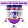 Gomitas Thermo Keto ACV para quemar grasa abdominal y apoyar dieta keto