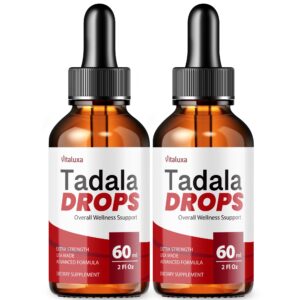 Botella de Tadala Drops suplemento líquido para hombres