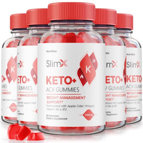NutraRize SlimX Keto Gummies 60 gomitas 5 paquetes caja