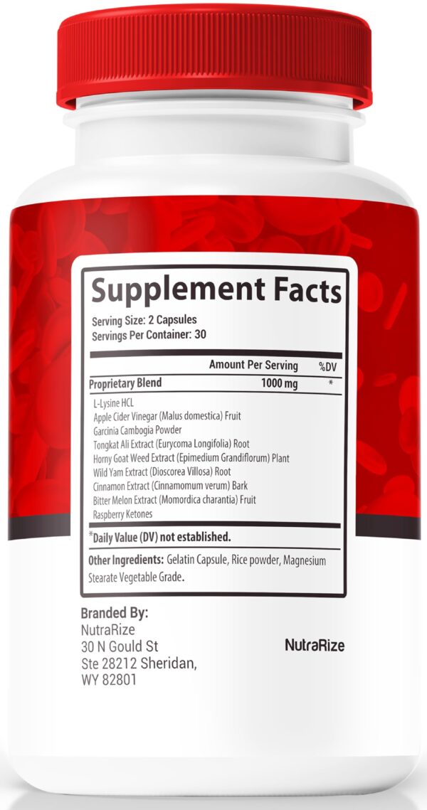 Paquete frontal Genesis Blood Clean cápsulas detox