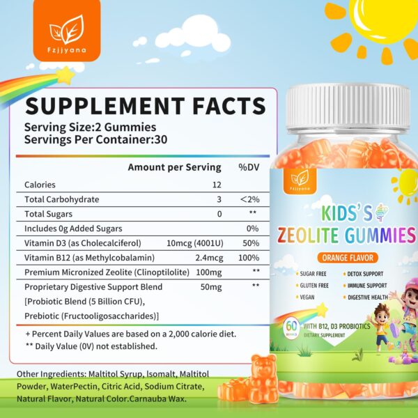 Version 1.0.0 Gomitas clinoptilolita pura fuente detox veganas