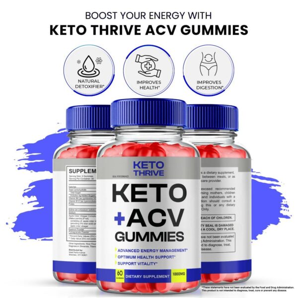 Gomitas Keto Thrive para dieta keto y energía