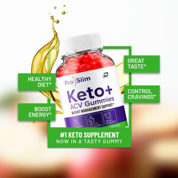 Envase de gominolas ProSlim Keto ACV correcto para tomar